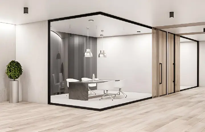 Supervising Teams with Clear Glass Partitions
