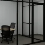 Why Choose Black Aluminium Glass Partitions for Modern Offices