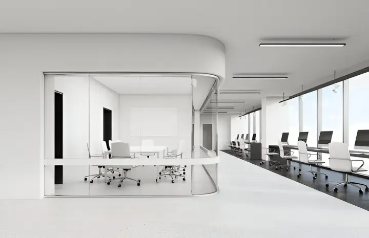 Glass Wall with Curved Design – A Statement of Modern Luxury