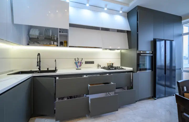 Upper Aluminium Kitchen Cabinets Installation Made Simple