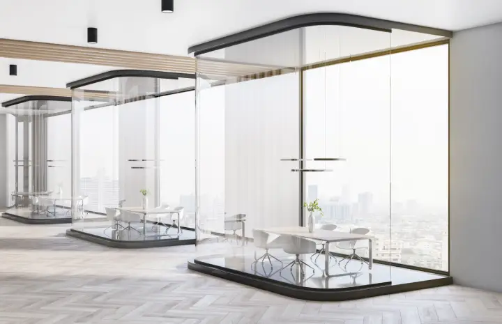 Modern Office Layouts That Use Transparent Glass Walls Perfectly