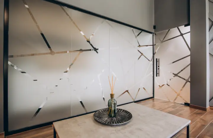 Modern Office, Modular Boundaries: Glass Bi-Fold Walls