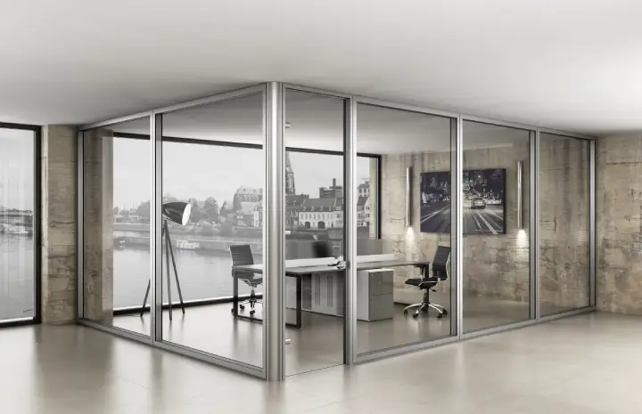 Sustainable Materials in Office Sliding Glass Partition Systems