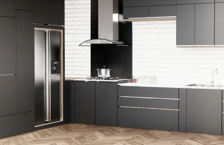Modern Grey Aluminum Cabinets UAE – Smart Storage in Style