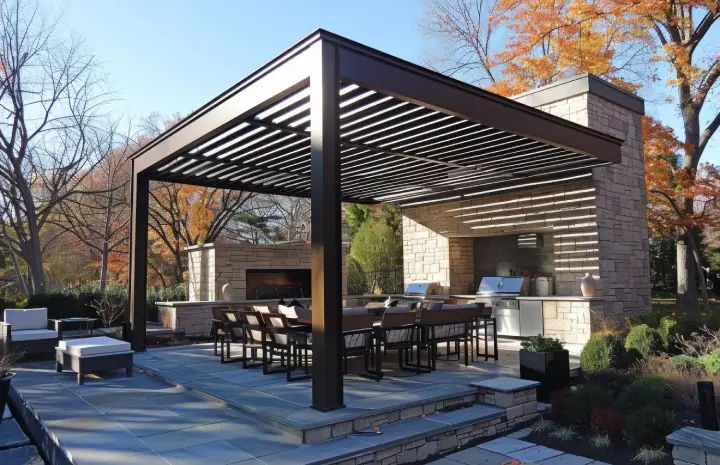 Enhance Your Backyard with Custom Shaded Pergola Installation