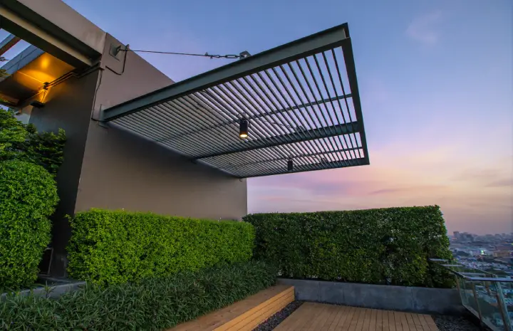 Roof-Fixed Pergola Dubai – Perfect Blend of Shade and Style